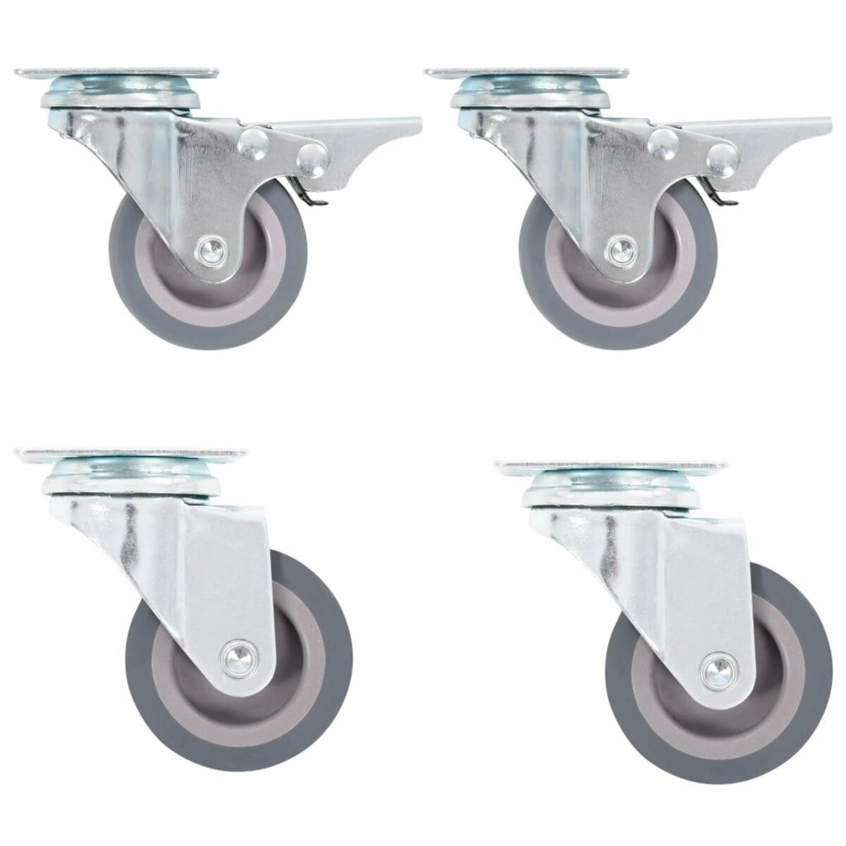 VIDAXL 4 pcs Roulettes pivotantes 50 mm