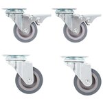 VIDAXL 4 pcs Roulettes pivotantes 50 mm