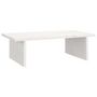 Voir la diapositive 2 : VIDAXL Support de moniteur Blanc 50x27x15 cm Bois de pin solide