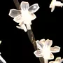 VIDAXL Sapin de Noël 128 LED blanc chaud Cerisier en fleurs 120 cm