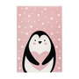 Voir la diapositive 1 : Paris Prix Tapis de Chambre Enfant Pingouin  Gidya  Rose