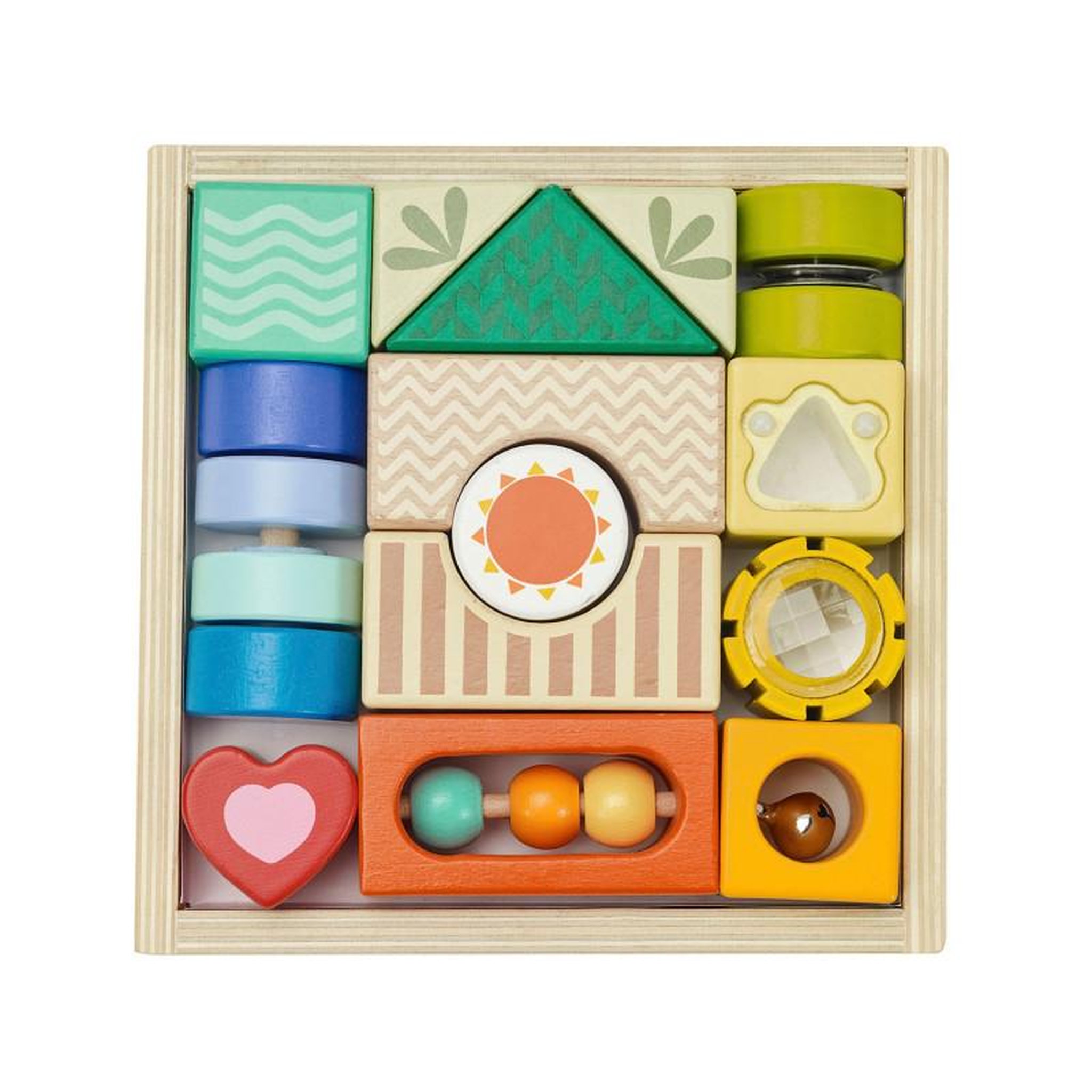 Voir la diapositive 3 : CLASSIC WORLD Classic World Wooden Sense Blocks