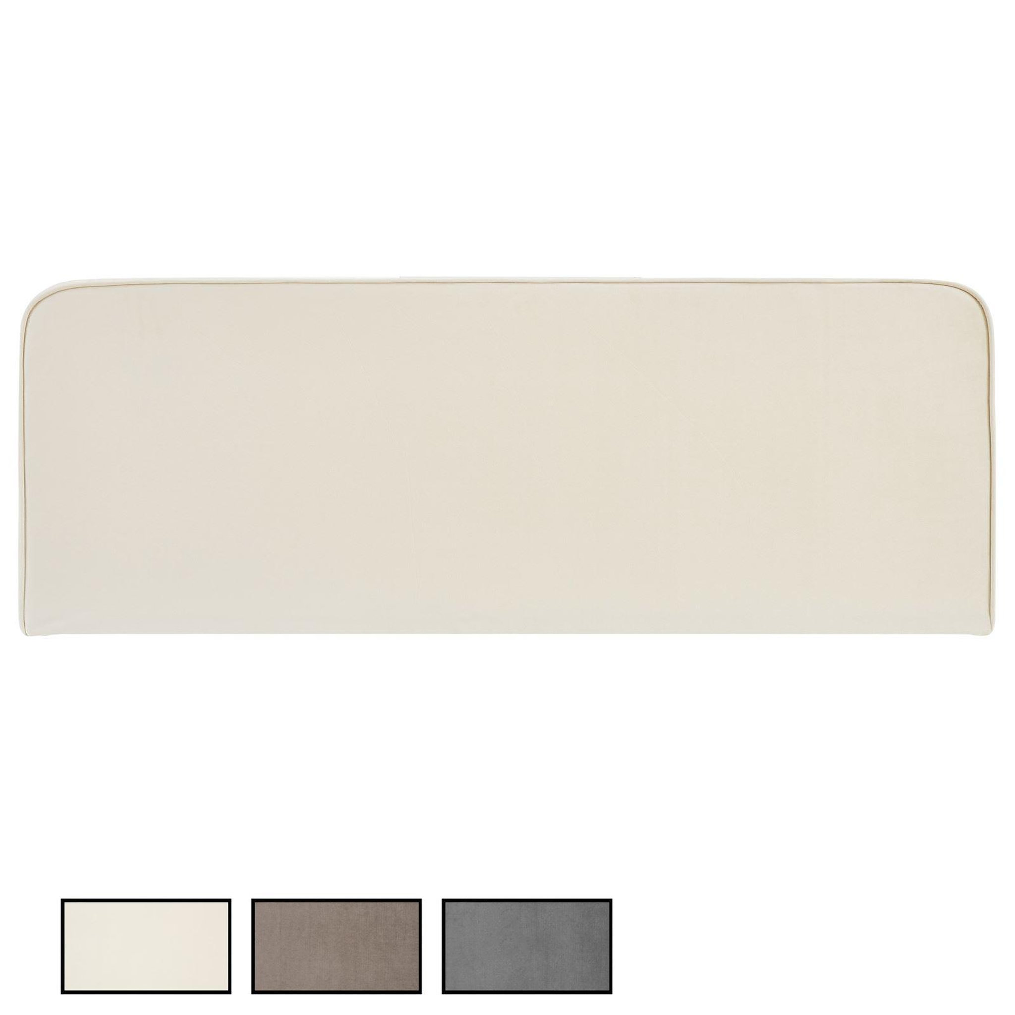 IDIMEX Tête de lit NOVARE 160 avec fixation murale, en tissu. Coloris disponibles : Gris