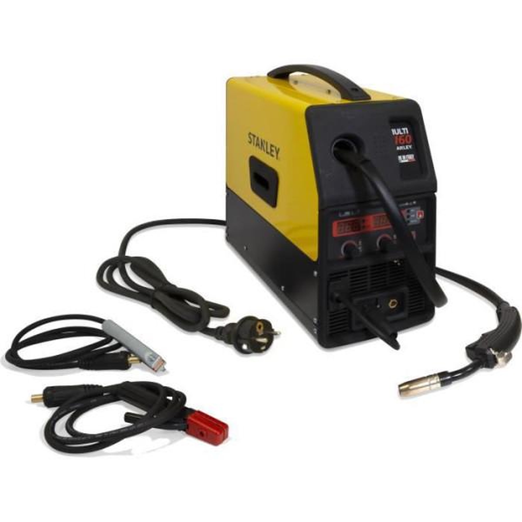 Voir la diapositive 2 : Stanley Poste a souder Inverter VIP 160A Multi Process 3 en 1 - STANLEY - MMA, MIG GAZ, MIG NO GAZ - 6mm - Jaune