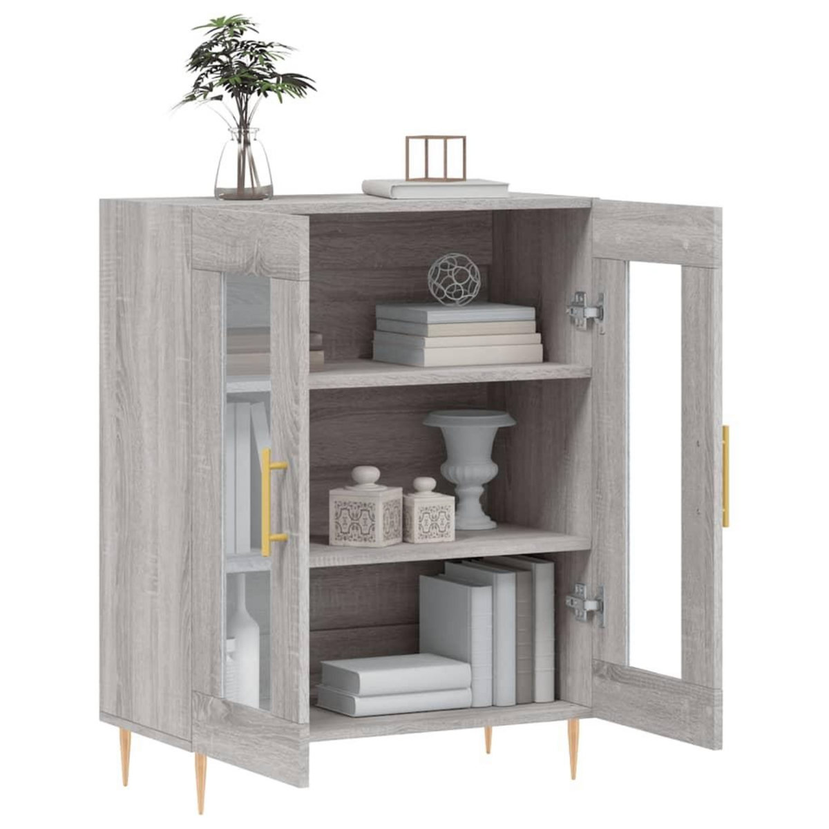 VIDAXL Buffet sonoma gris 69,5x34x90 cm bois d'ingenierie