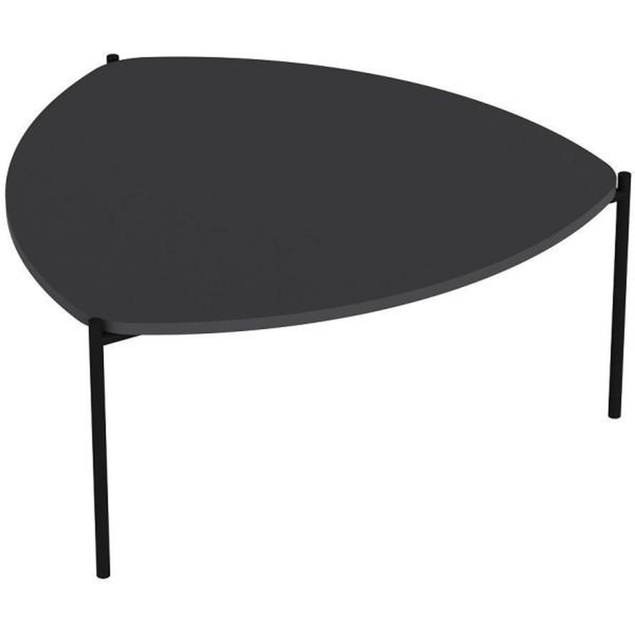 Voir la diapositive 5 : Habitat et Jardin Table basse en bois  lenny  - 90 x 89 x 40 cm - gris anthracite