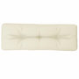 Voir la diapositive 4 : VIDAXL Coussin de palette creme 120x40x12 cm tissu