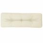 Voir la diapositive 4 : VIDAXL Coussin de palette creme 120x40x12 cm tissu