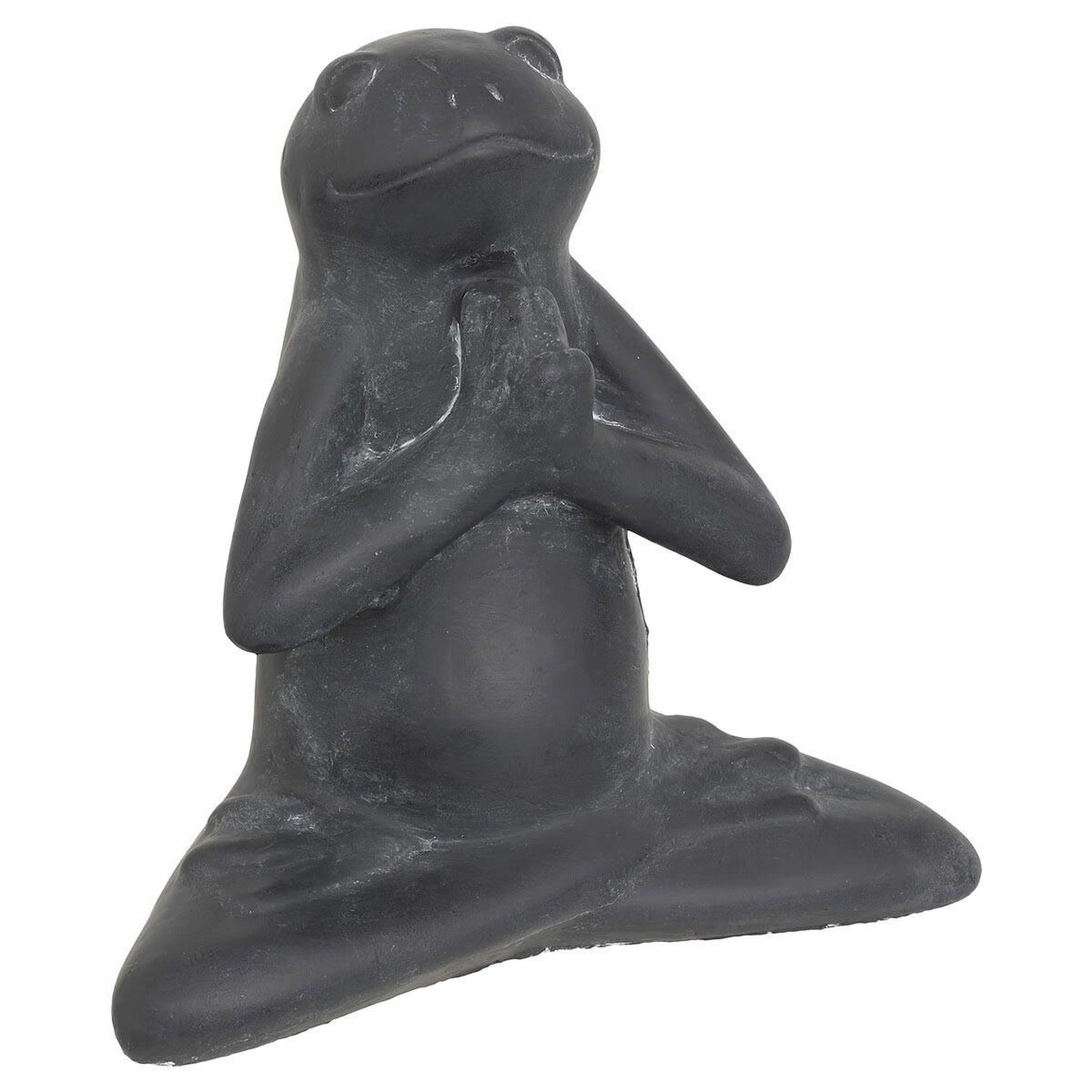 Voir la diapositive 2 : ATMOSPHERA Lot de 3 grenouilles déco en ciment  lia  18cm gris