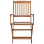 Voir la diapositive 5 : VIDAXL Chaises pliables d'exterieur et coussins lot de 8 Bois d'acacia