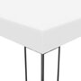 VIDAXL Tonnelle avec guirlande lumineuse a LED 4x3x2,7 m Blanc