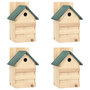 Voir la diapositive 1 : VIDAXL Nichoirs 4 pcs 23x19x33 cm Bois de sapin