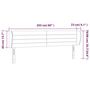 Voir la diapositive 6 : VIDAXL Tete de lit avec oreilles Gris fonce 203x23x78/88 cm Velours