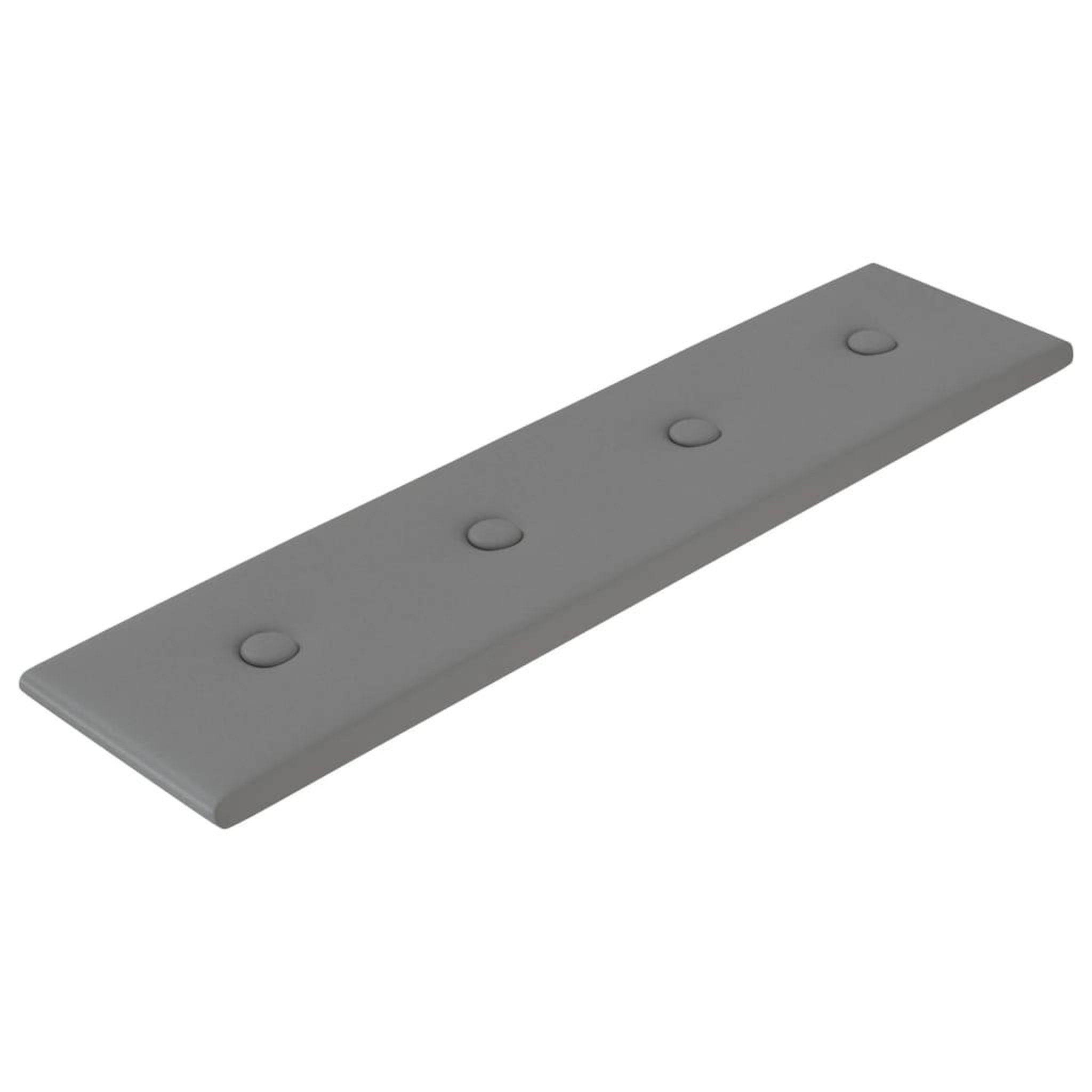 Voir la diapositive 3 : VIDAXL Panneaux muraux 12 pcs Gris 60x15 cm Similicuir 1,08 m^2