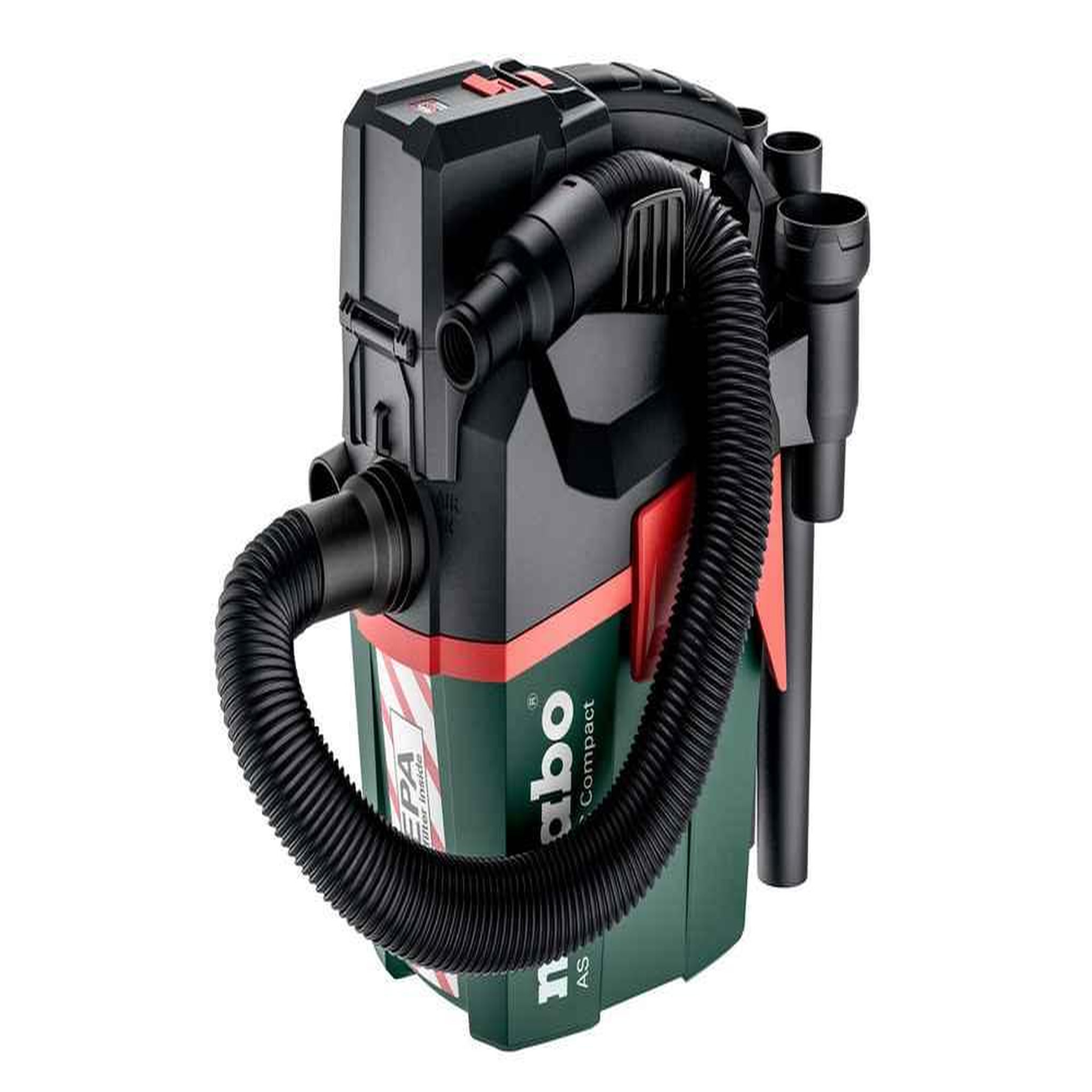 METABO SAS Aspirateur 18 V AS 18 HEPA PC Compact - Pick+Mix (sans batterie)