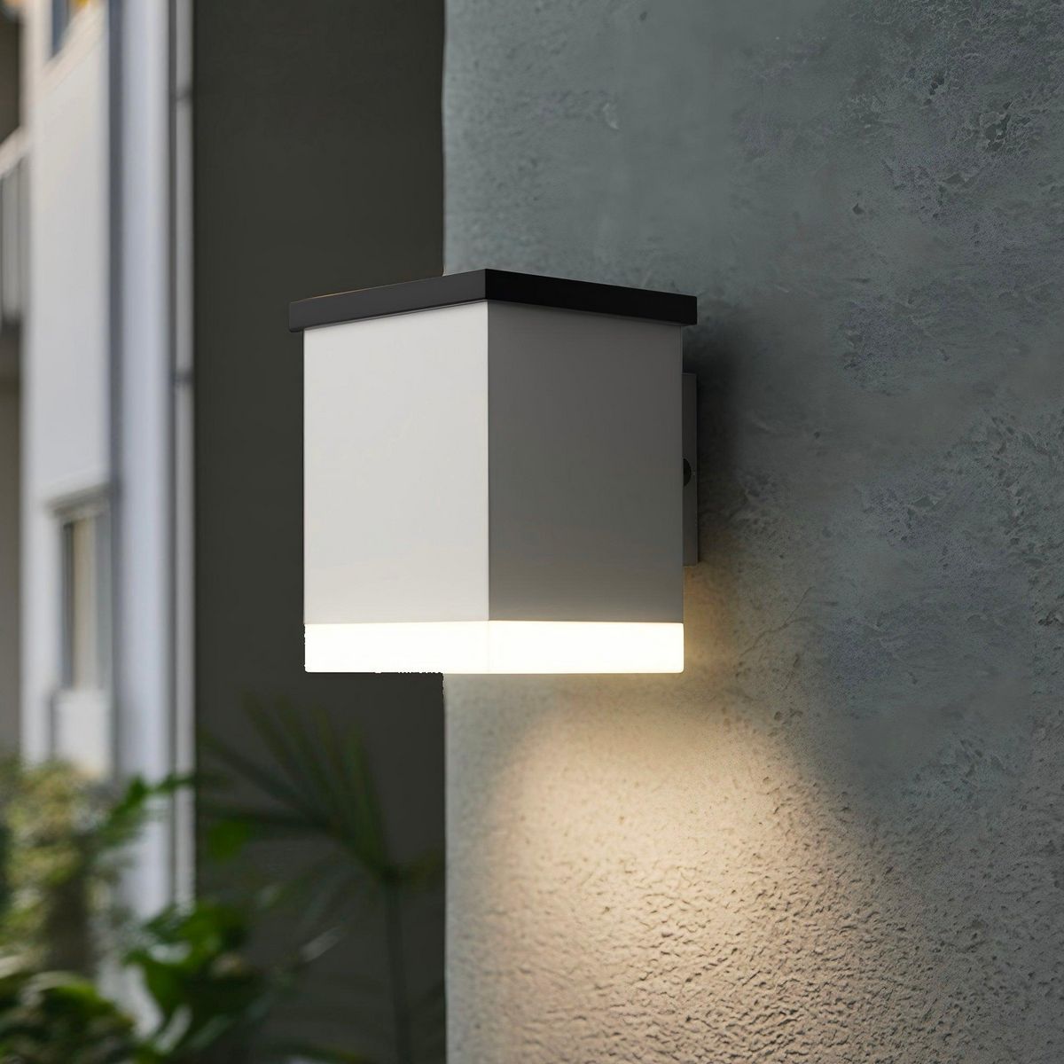 Lumisky Applique murale solaire SUNBOX Blanc Aluminium H11,5cm