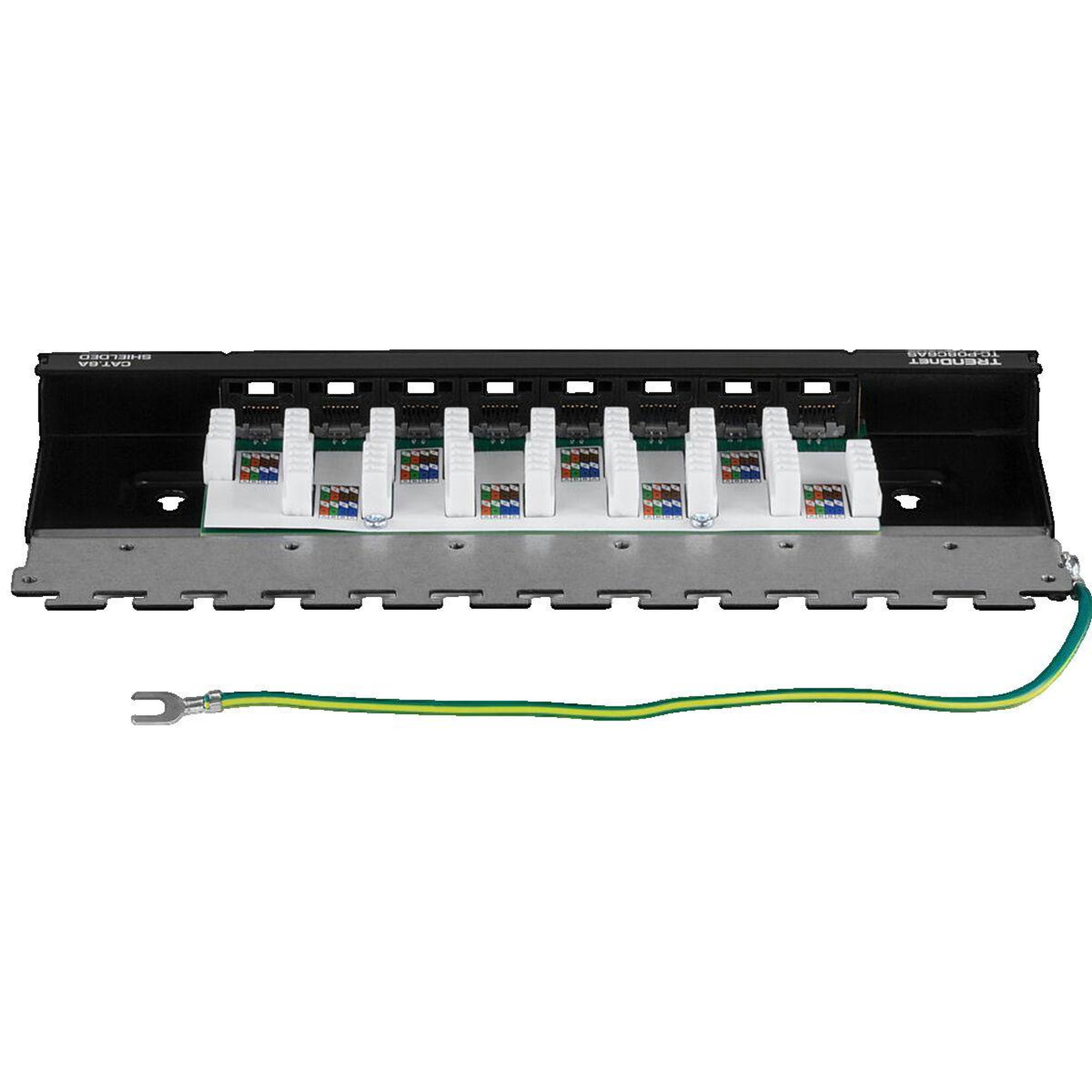 Voir la diapositive 3 : Trendnet Panneau de brassage Trendnet TC-P08C6AS 8 ports UTP Cat6a
