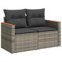 Voir la diapositive 5 : VIDAXL Salon de jardin avec coussins 8 pcs gris resine tressee acacia