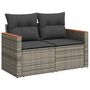 Voir la diapositive 5 : VIDAXL Salon de jardin avec coussins 8 pcs gris resine tressee acacia