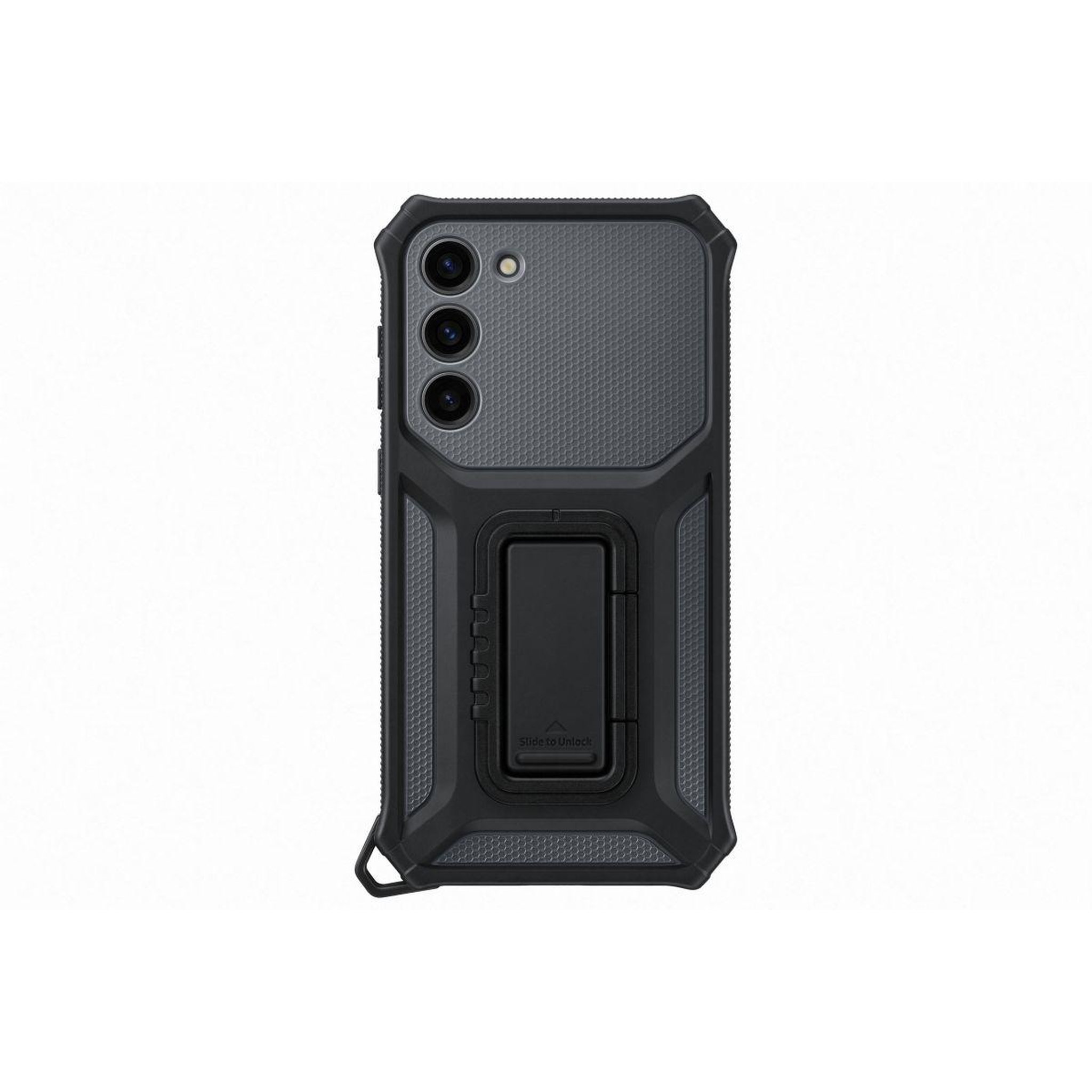 Samsung Coque s23+ renforcee support amovible gri