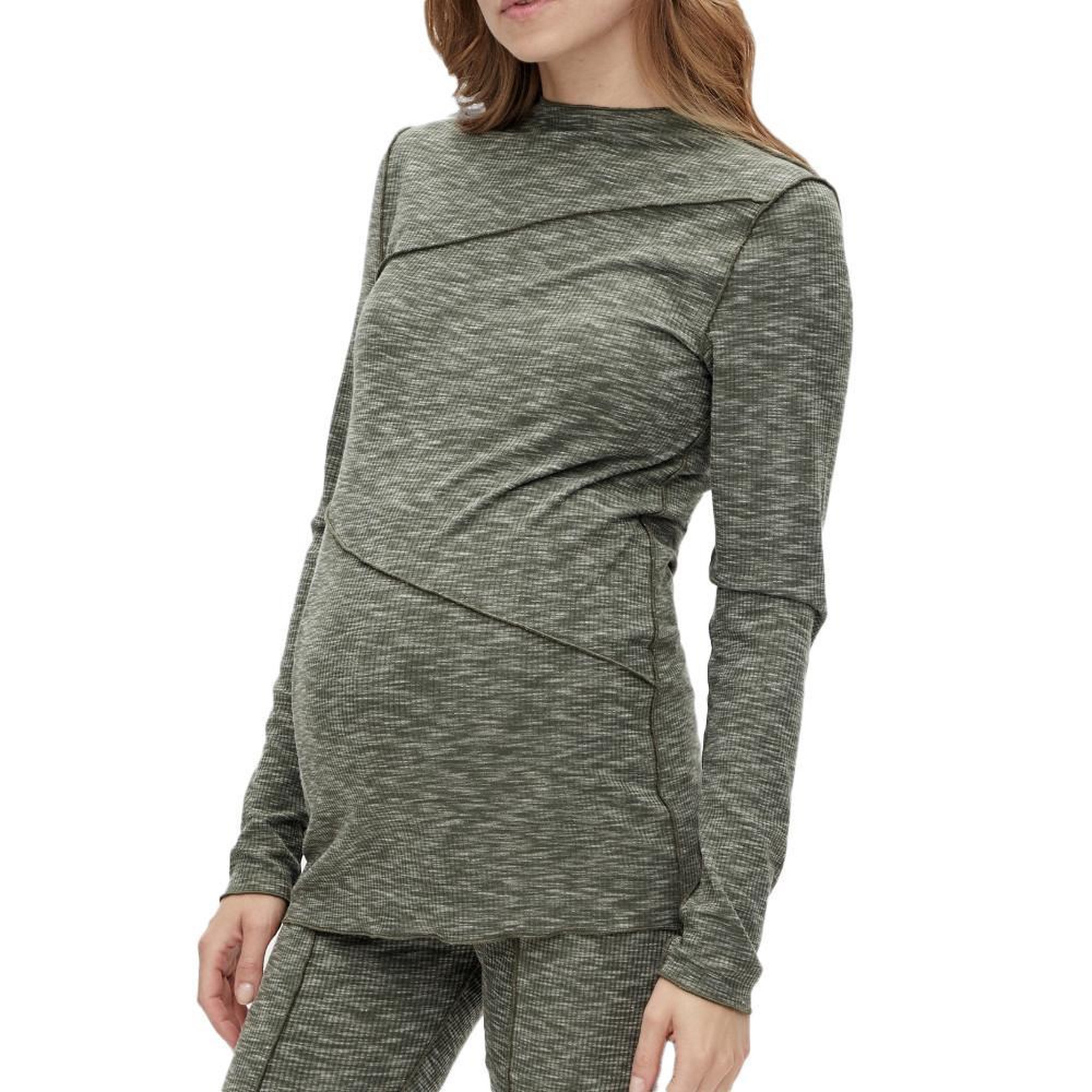 MAMALICIOUS T Shirt Manches Longues  Femme Mamalicious Ivy. Coloris disponibles : Gris