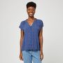 Voir la diapositive 1 : INEXTENSO Chemisier marine fantaisie femme