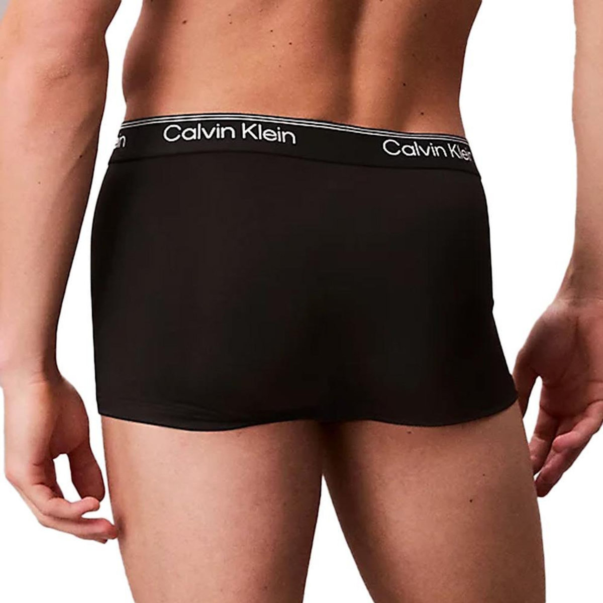 CALVIN KLEIN JEANS X3 Boxers /Blanc Homme Calvin Klein Jeans  ow Rise Trunk