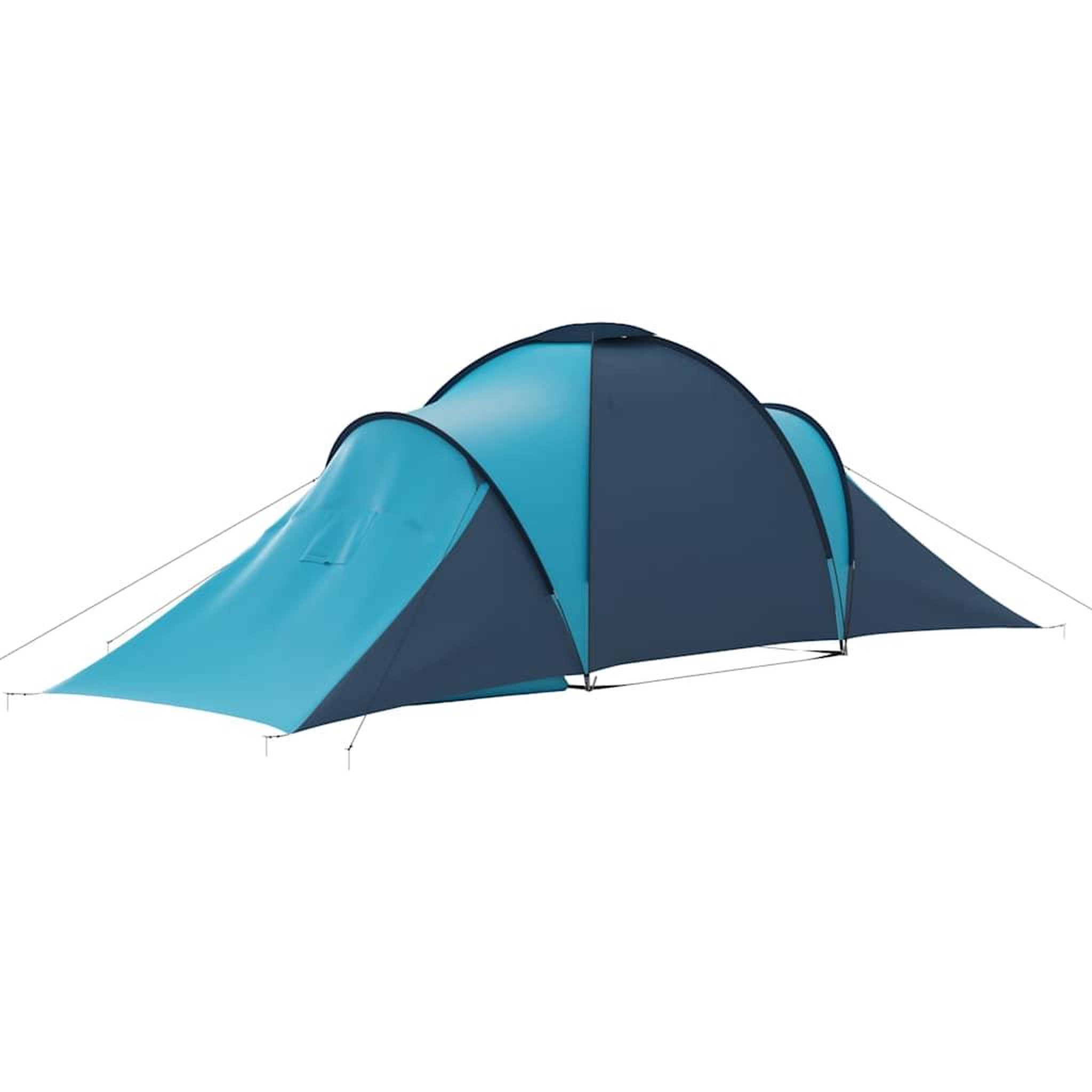 Voir la diapositive 5 : VIDAXL Tente de camping pour 6 personnes bleu et bleu clair