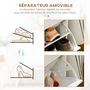 Voir la diapositive 6 : HOMCOM Meuble à chaussures 2 tiroirs 2 portes abattantes étagère blanc