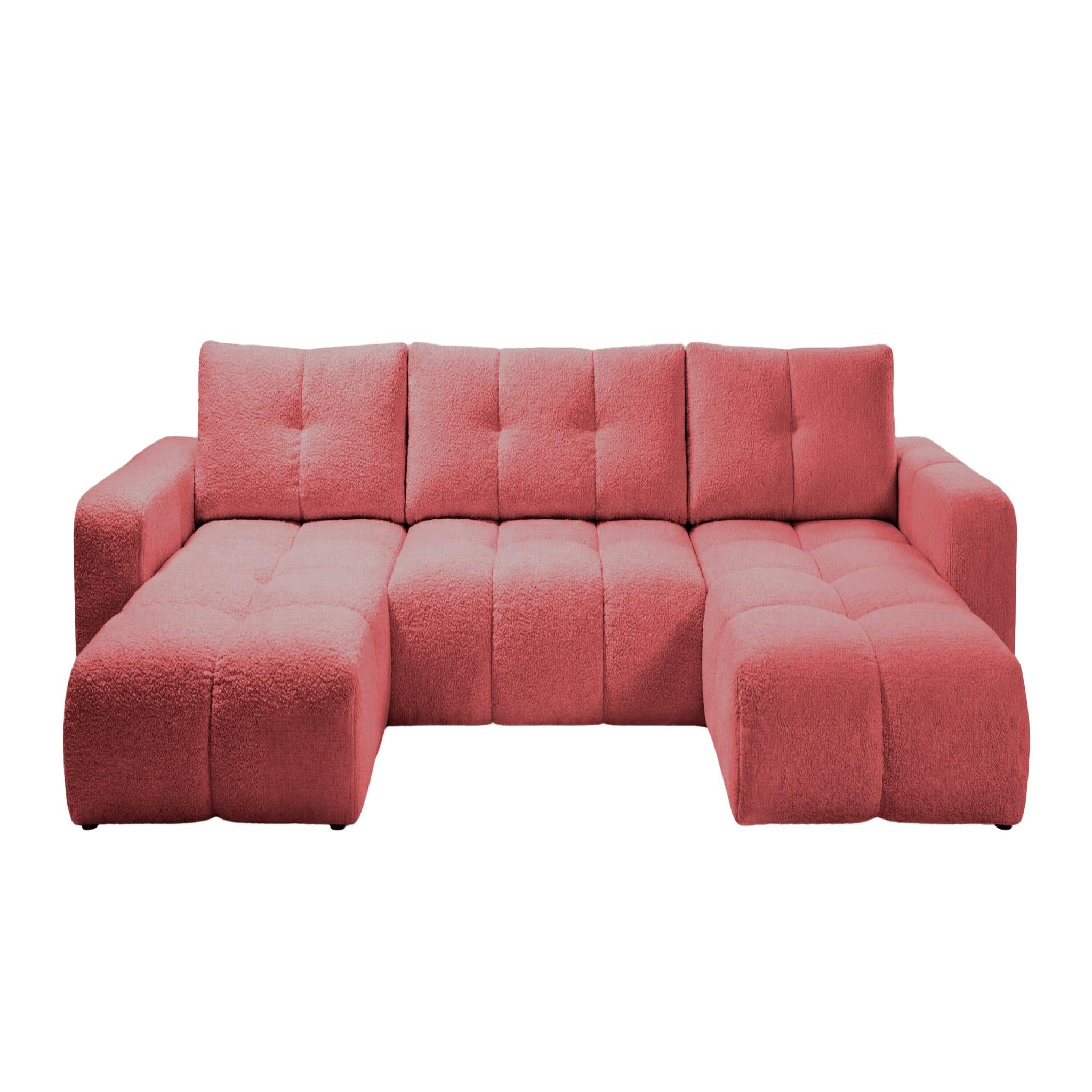 Voir la diapositive 1 : CASANOVA PARIS Constance - canapé panoramique tissu chenille