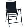 Voir la diapositive 2 : VIDAXL Chaises de jardin pliables lot de 2 Textilene Noir