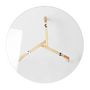 Voir la diapositive 4 : The Home Deco Factory Table basse ronde design bois et verre Alexia - Diam. 80 x H. 45 cm - Beige