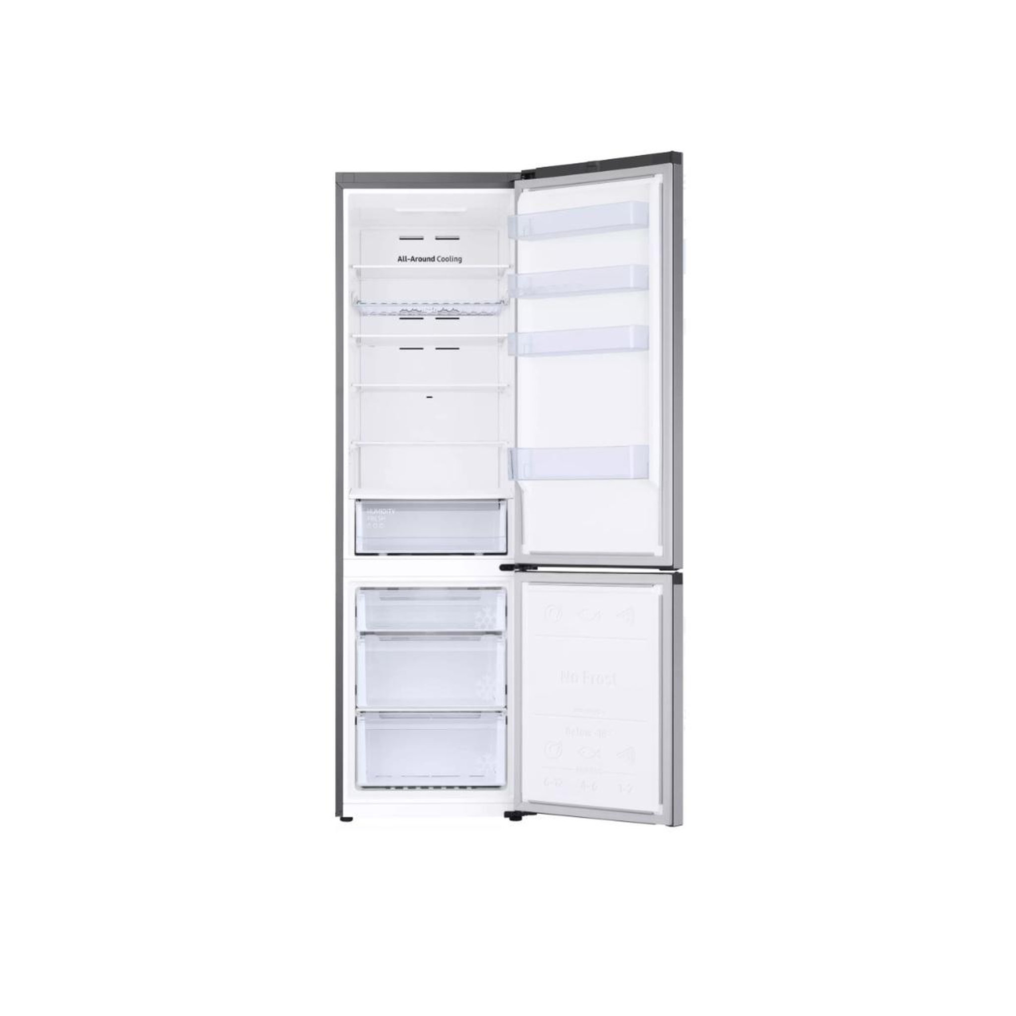 Voir la diapositive 3 : Samsung Réfrigérateur combiné 60cm 390l ventilé inox - rl38c602dsa