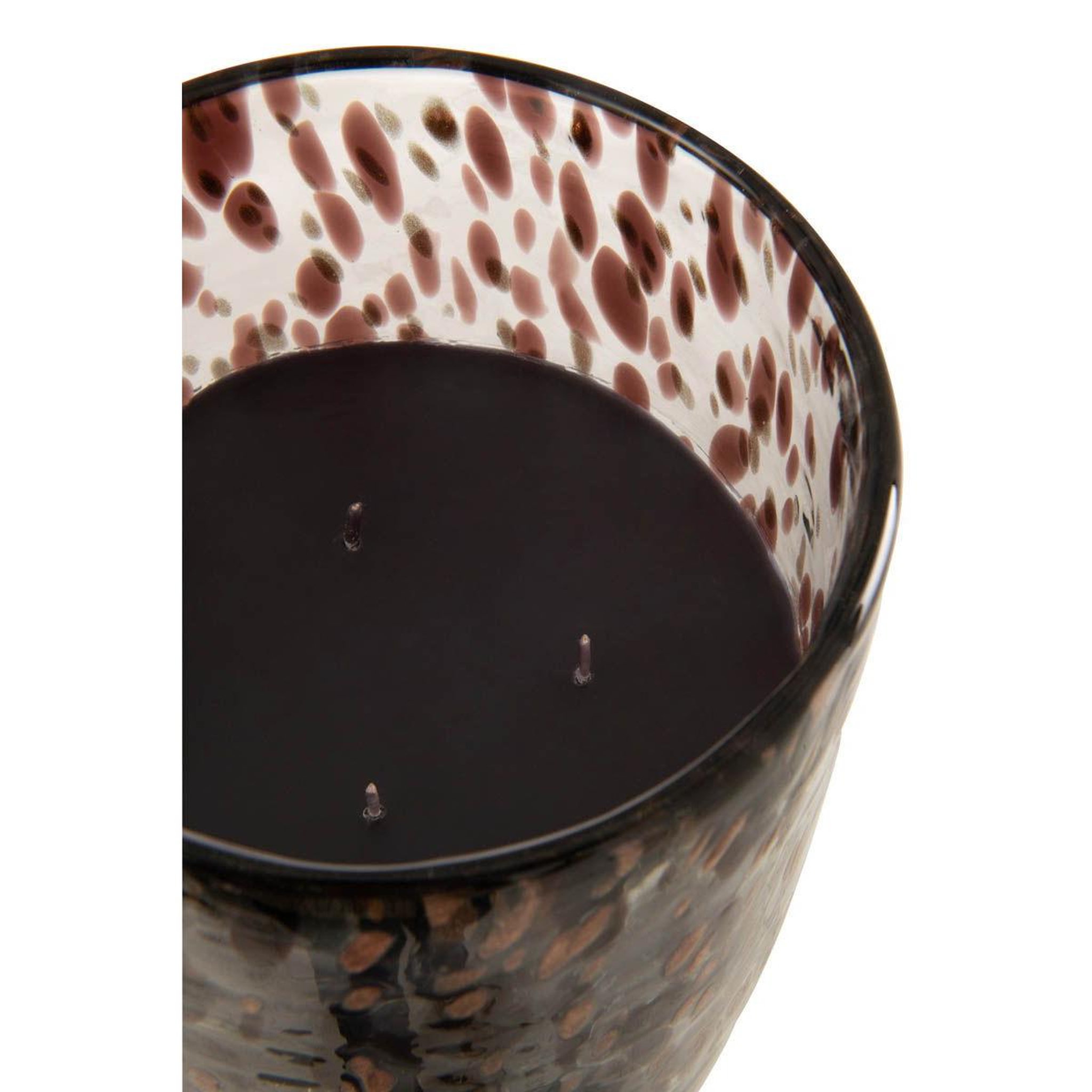 Voir la diapositive 2 : J-LINE Bougie parfumée  laura  32cm leather & leaves
