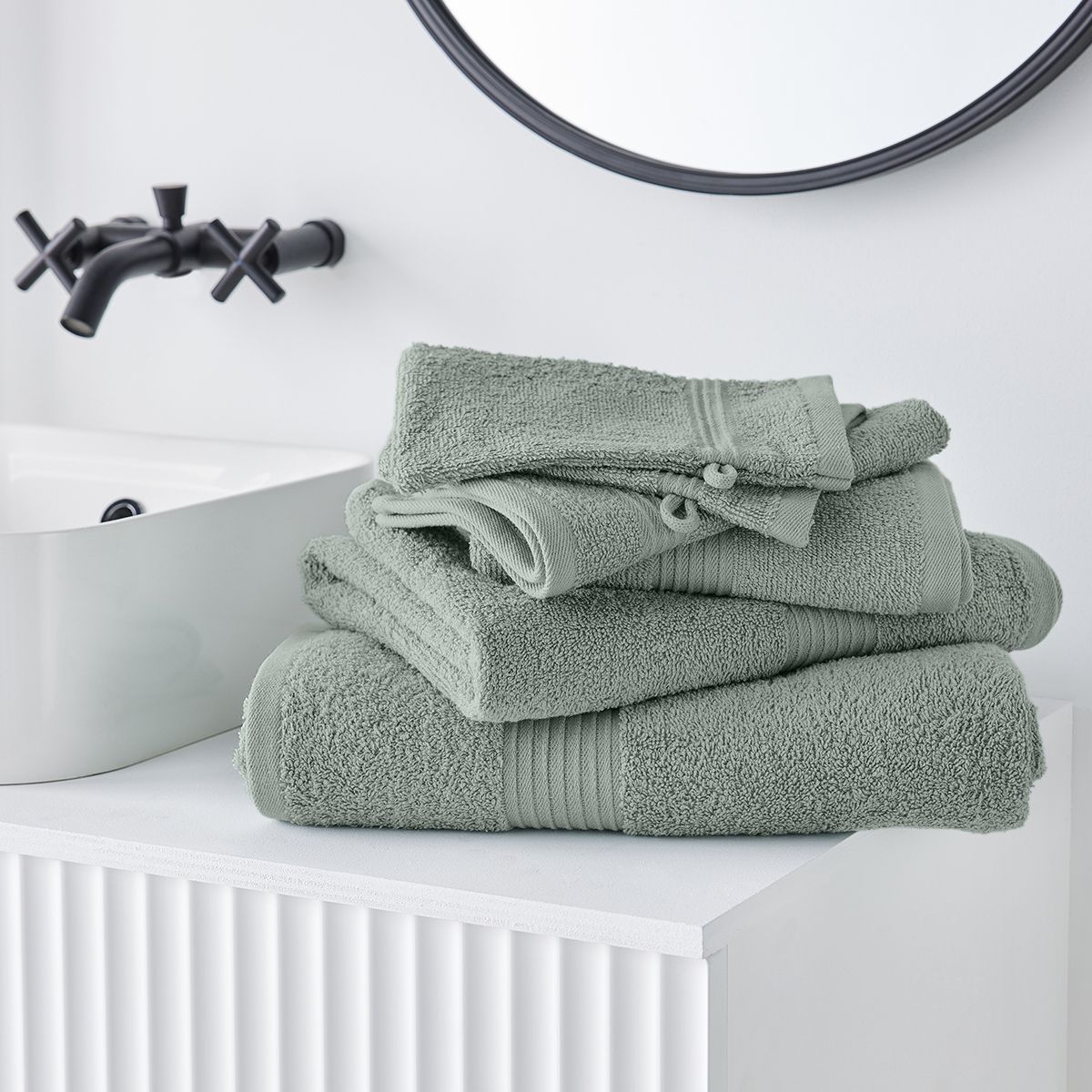 TODAY Maxi drap de bain uni en coton 450 g/m²