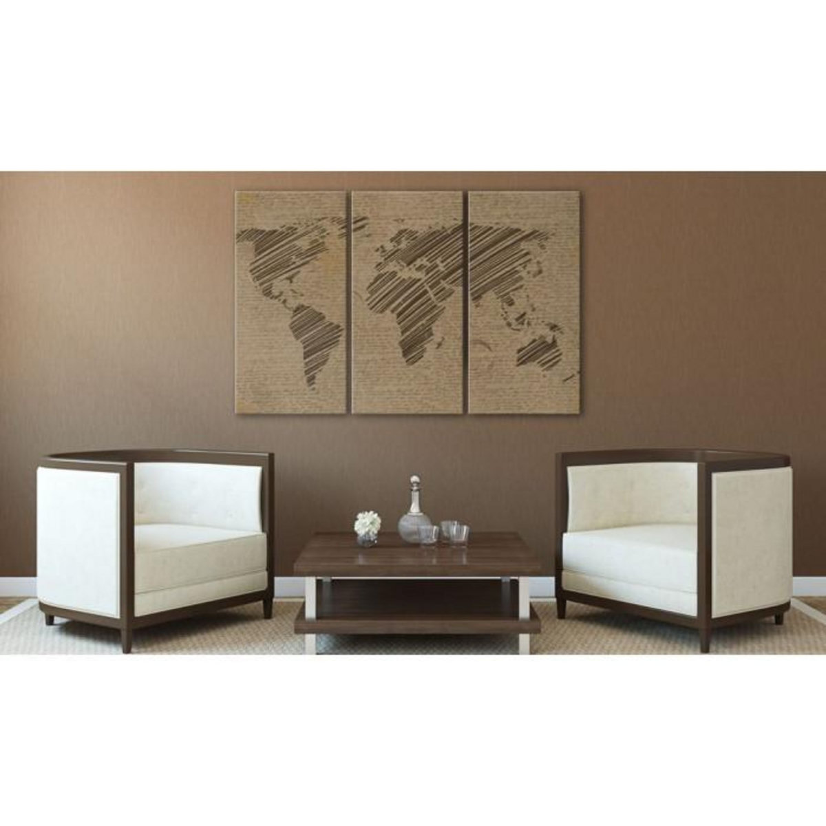 Paris Prix Tableau Imprimé 3 Panneaux  Carnet de Voyage