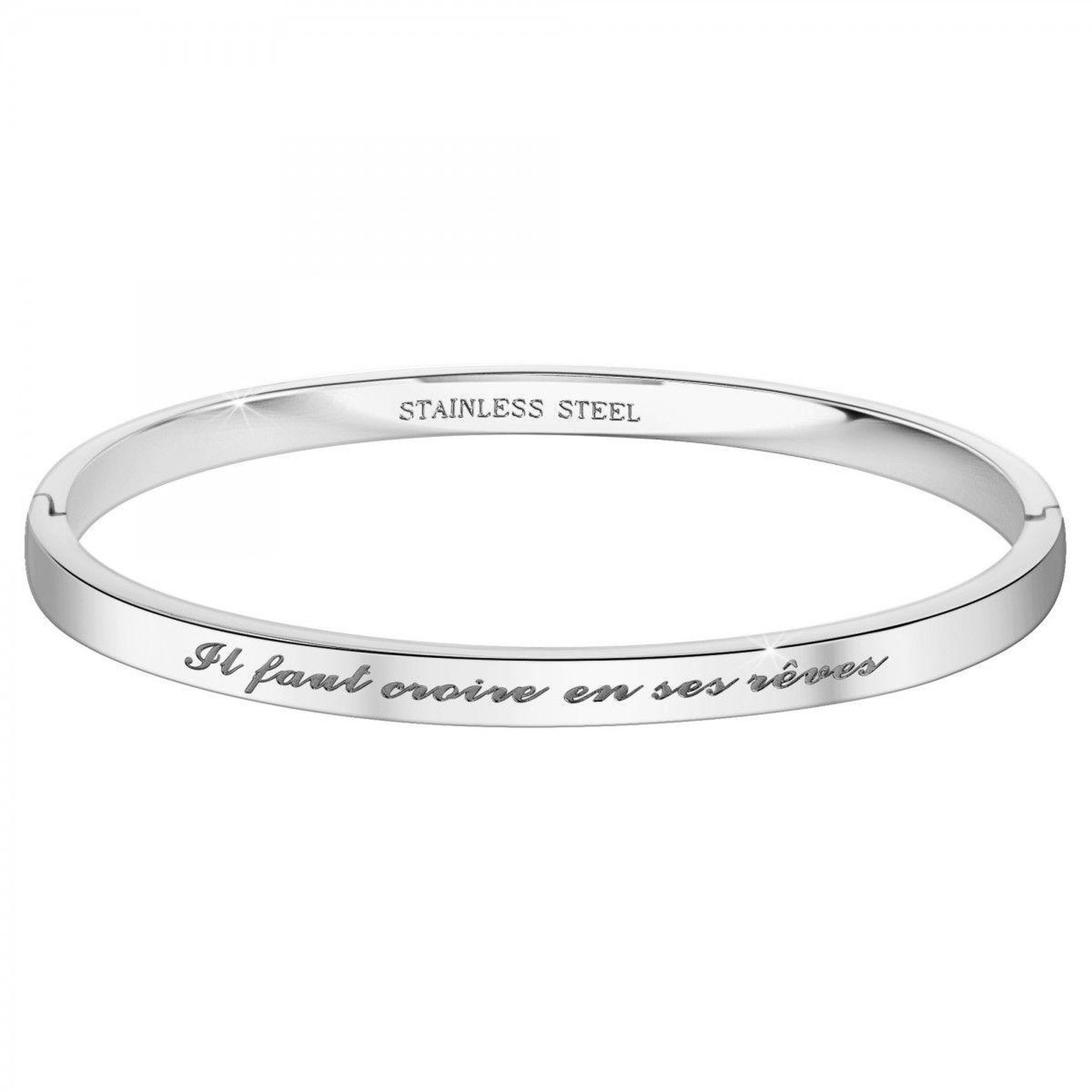 SC CRYSTAL Il faut croire en ses rêves - Bracelet SC Crystal en Acier Rhodié argenté