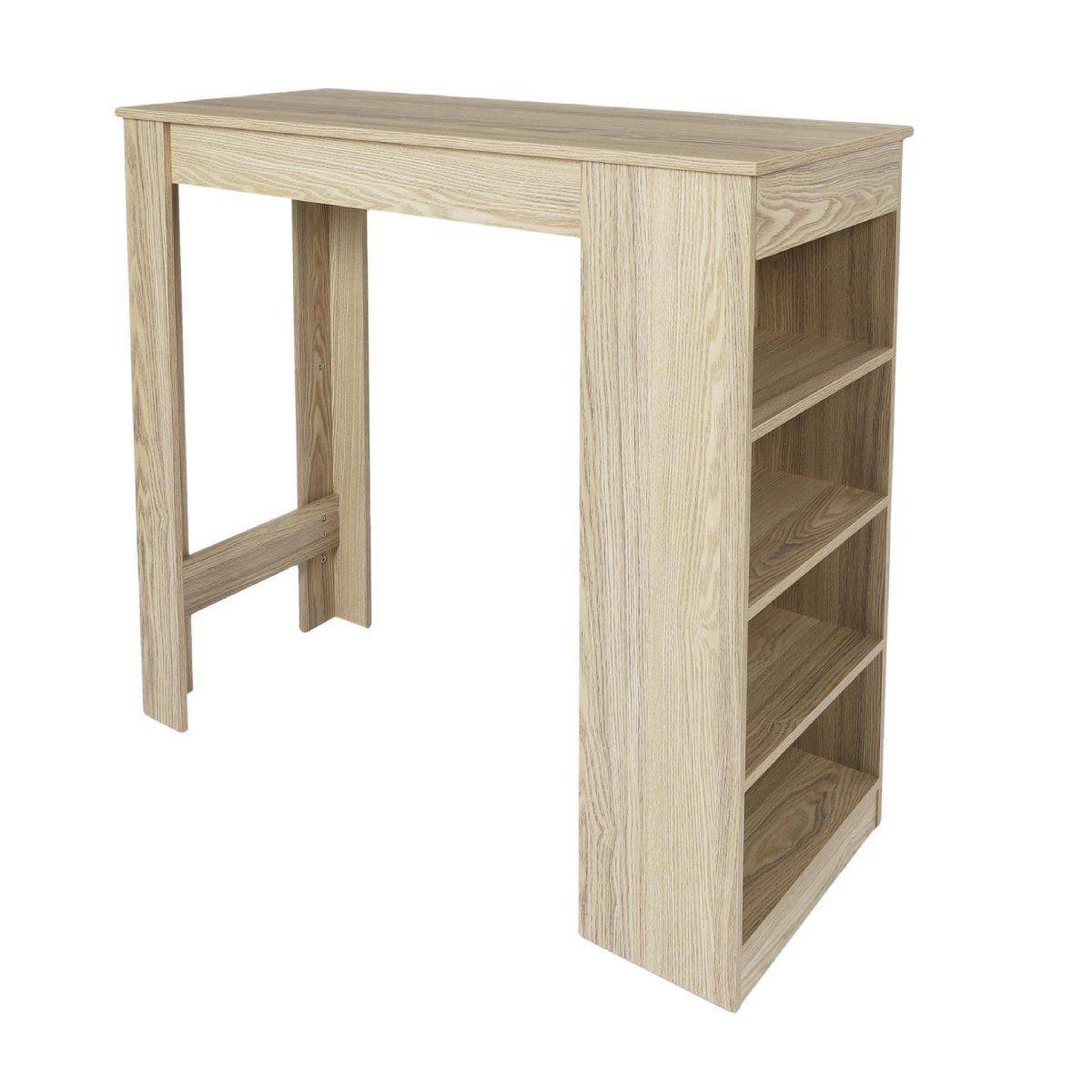 The Home Deco Factory Table de bar design  mange-debout  115cm marron