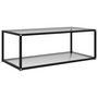 Voir la diapositive 1 : VIDAXL Table basse Transparent 100x50x35 cm Verre trempe