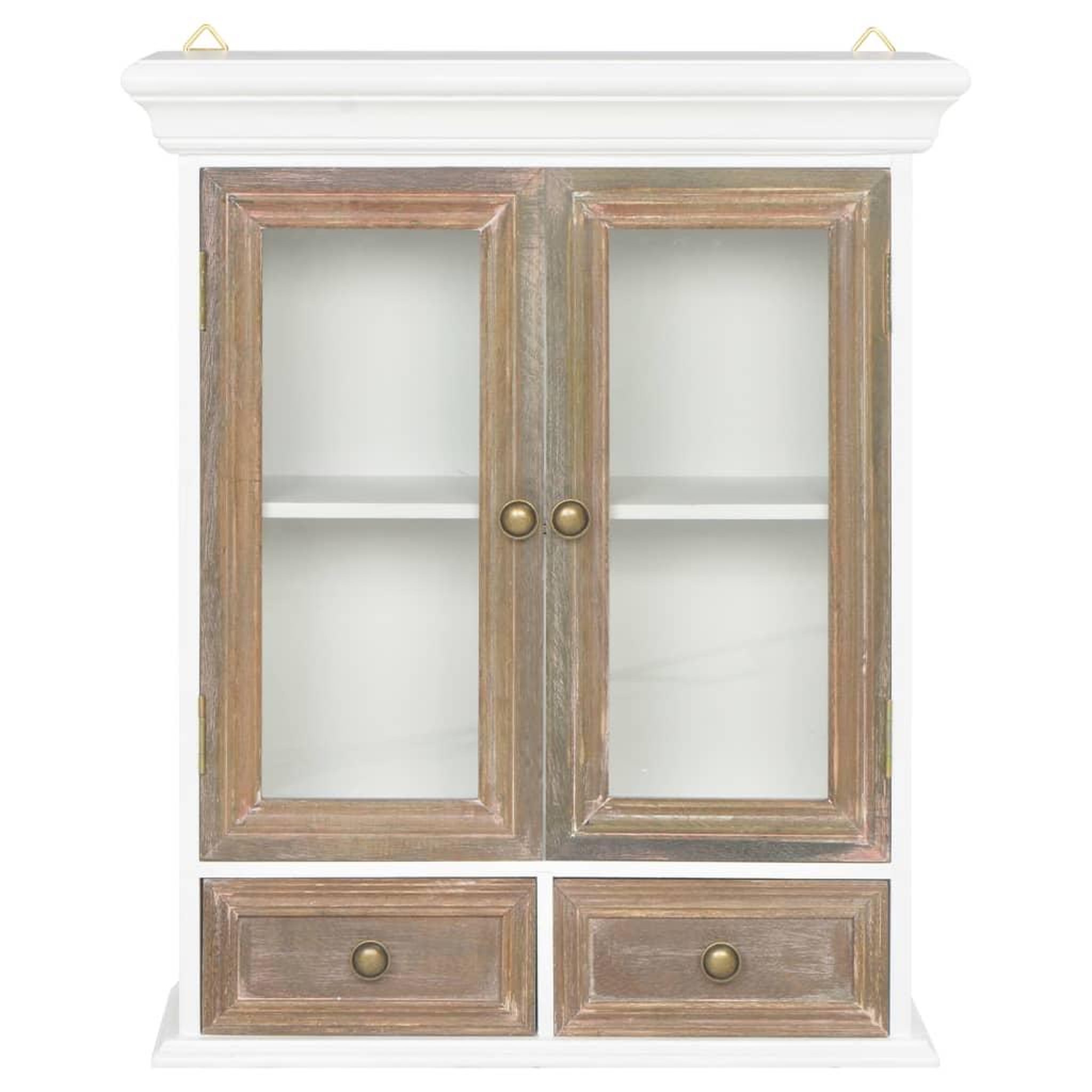 Voir la diapositive 2 : VIDAXL Armoire murale blanc 49x22x59 cm bois d'ingenierie