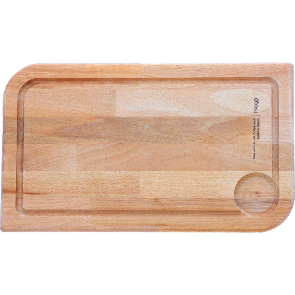 MIOGO Planche à découper hêtre véritable XL