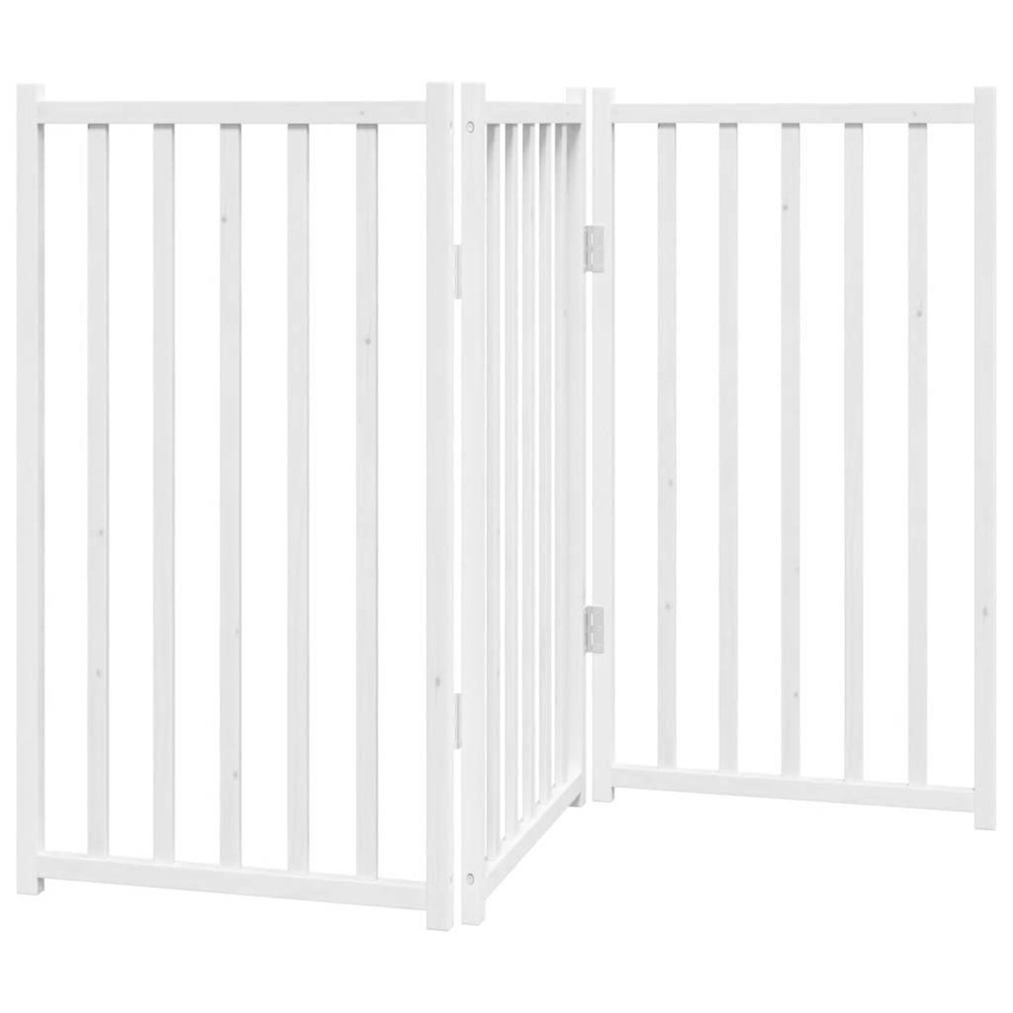 Voir la diapositive 2 : VIDAXL Barriere pour chien pliable 3 panneaux 150 cm bois sapin massif