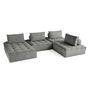 Voir la diapositive 3 : BEST MOBILIER Marisol - canapé panoramique modulable 7 places - velours texturé