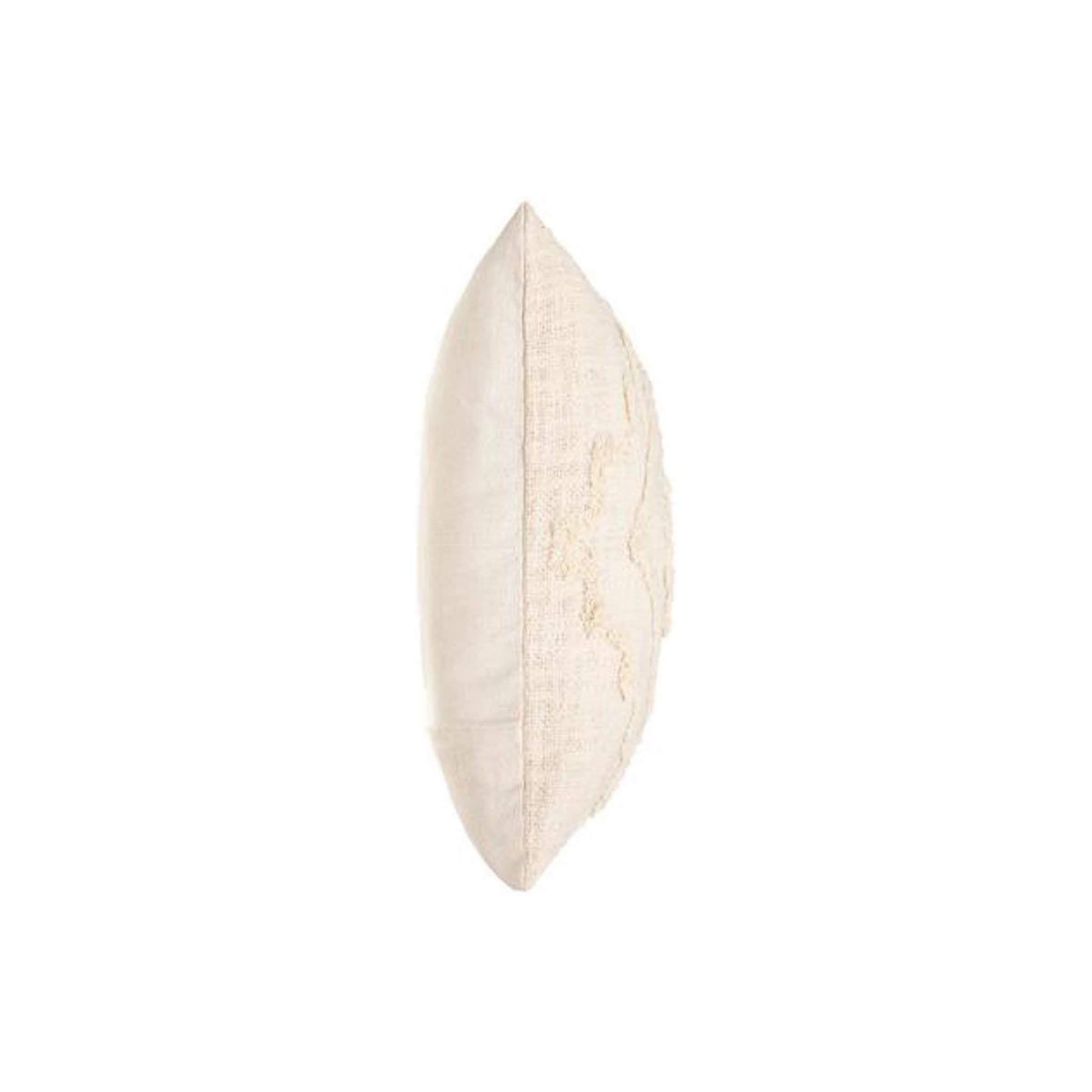 Voir la diapositive 2 : ATMOSPHERA Coussin déco tufté  inca  40x40cm ivoire