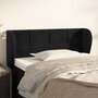 Voir la diapositive 1 : VIDAXL Tete de lit avec oreilles Noir 83x23x78/88 cm Velours