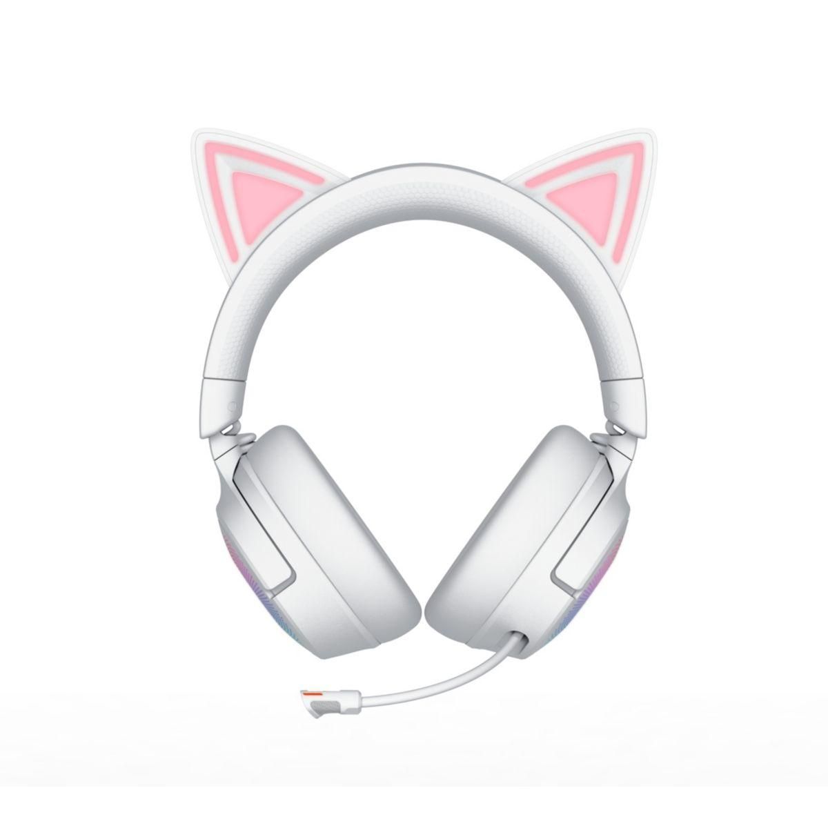Razer Casque gamer KRAKEN KITTY V3 PRO BLANC