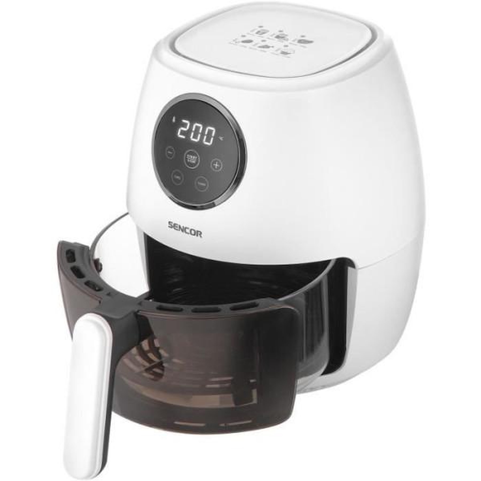 Voir la diapositive 5 : MARKET24 Friteuse Electrique Airfryer - SENCOR - SFR 5340WH - 1300 W - 3,5 L - Blanc