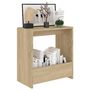 Voir la diapositive 3 : VIDAXL Table d appoint chêne sonoma 50x26x50 cm bois d ingénierie