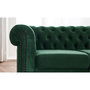 Voir la diapositive 3 : LISA DESIGN William - canapé chesterfield d'angle réversible - 5 places - en velours