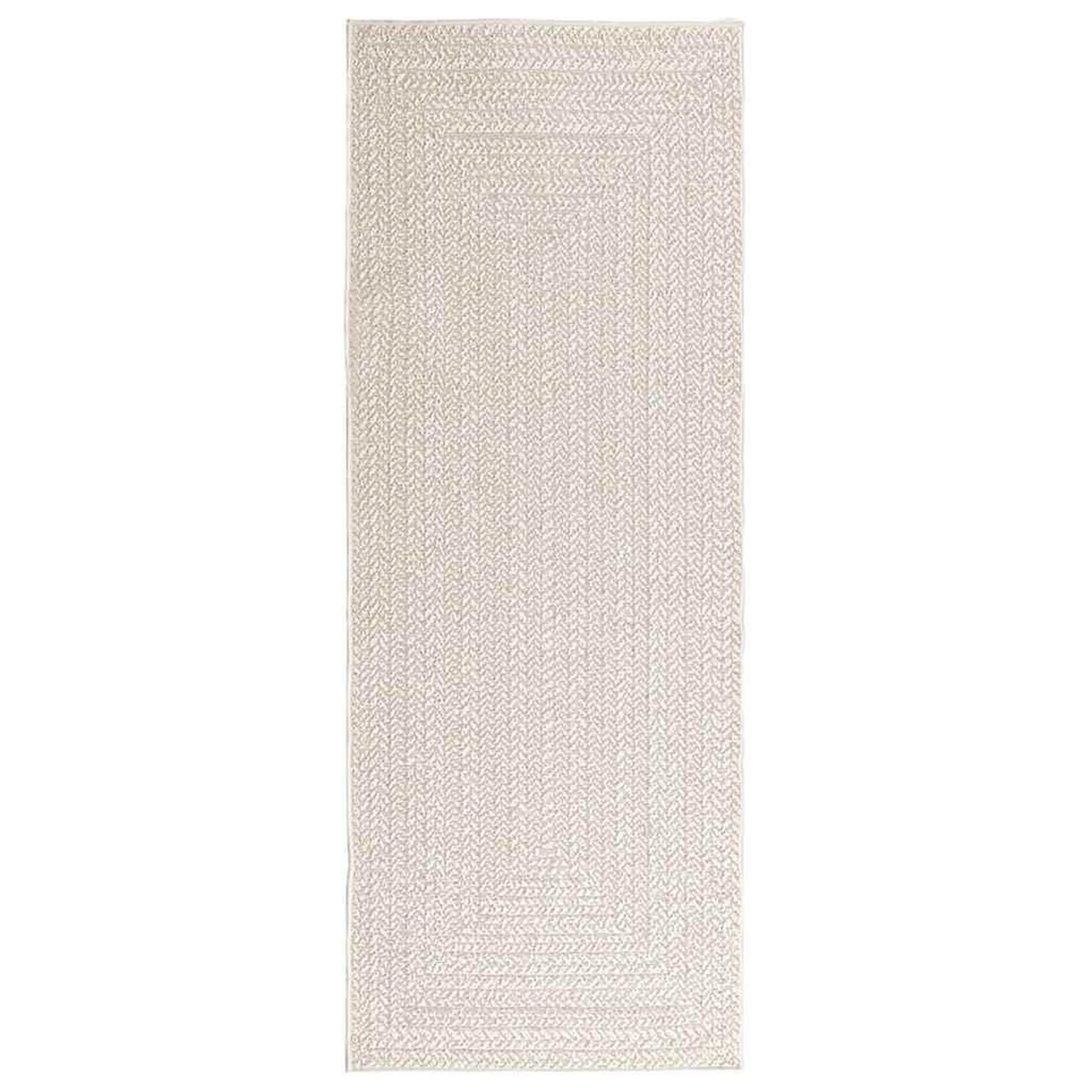 Voir la diapositive 3 : VIDAXL Tapis ZIZUR creme 80x200 cm aspect de jute interieur exterieur